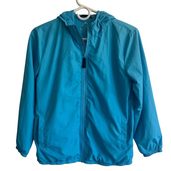 Primary Kids Packable Windbreaker, Sea Blue, Size 12 - Picture 2 of 7